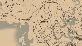 Emplacement carte au trésor de la piste empoisonnée, red dead redemption 2, xbox one, ps4, pc, soluce