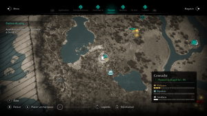 Assassin Creed Valhalla, la colère des druides enfant du danu soluce guide Gummascach, le Frêne indice emplacement location cart