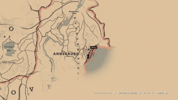 Emplacement hachette à double tranchant rouillé, Red Dead Redemption 2, soluce, map, xbox one, ps4, objets cachés, rockstar games