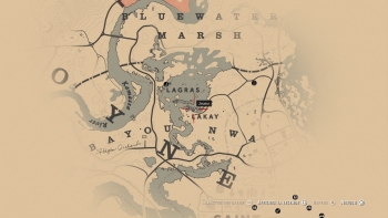 Emplacement masque crâne de félin, Red Dead Redemption 2, soluce, map, xbox one, ps4, objets cachés, rockstar games