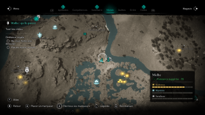 Assassin Creed Valhalla, la colère des druides enfant du danu soluce guide , Leasleach la folle des marais, Le Murmure, indice emplacement location cart