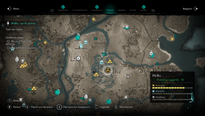 Assassin Creed Valhalla, la colère des druides enfant du danu soluce guide , Leasleach la folle des marais, Le Murmure, indice emplacement location cart