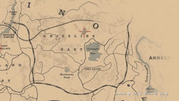 Emplacement ours légendaire, red dead redemption 2, rockstar games, carte, animaux légendaire, soluce