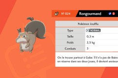 Pokemon Rongourmand Forêt de Sleepwood