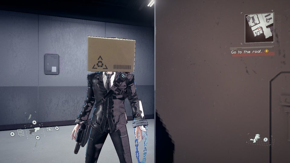 Astral chain Masque boîte en carton (Cardboard box), soluce costume et accessoires