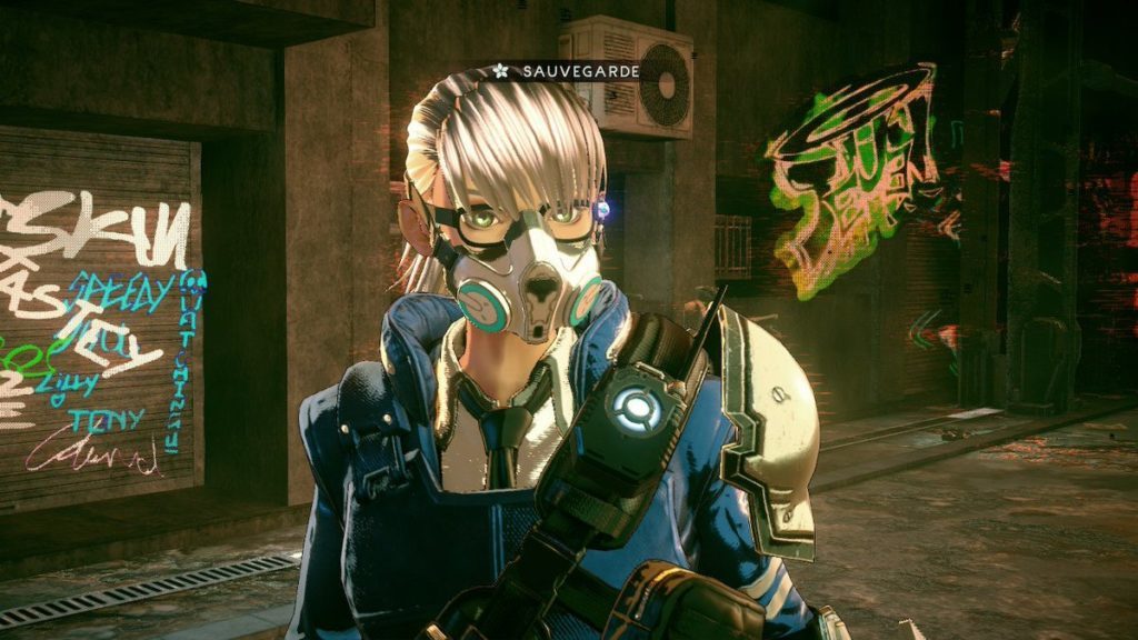 Astral chain Masque à gaz (Gas mask), soluce costume et accessoires