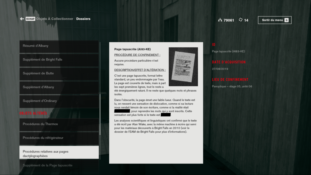 control soluce easter egg ps4 xbox pc secret alan wake 8