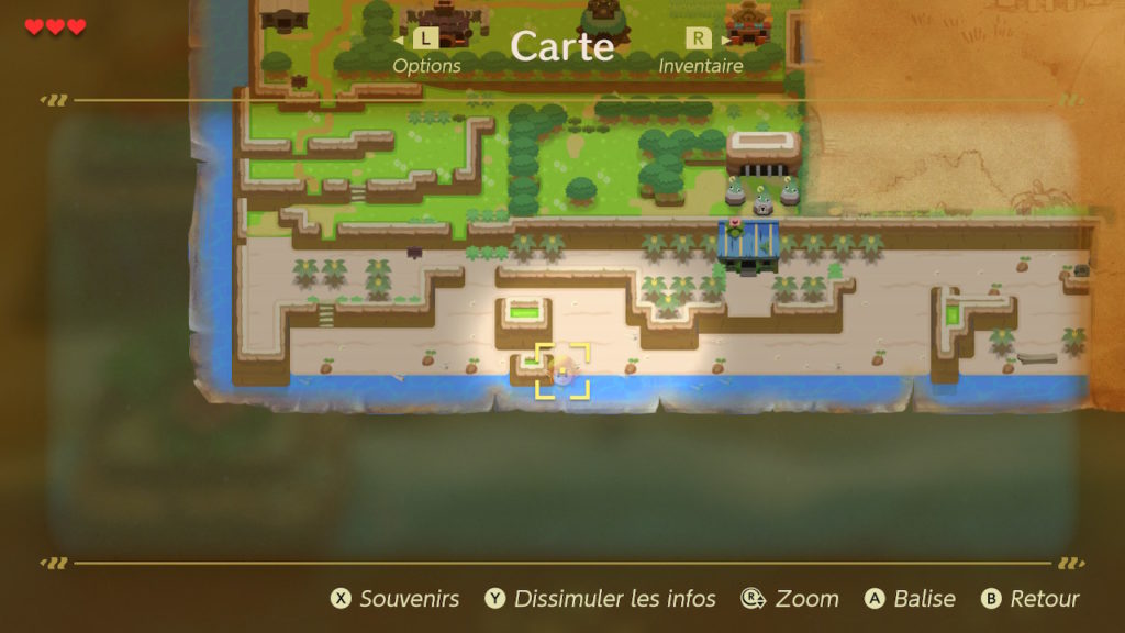 zelda Link's Awakening soluce solution fr switch cle enigme 