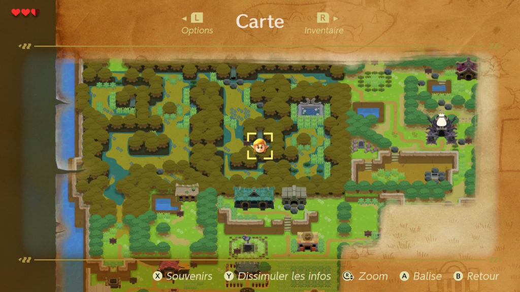 zelda Link's Awakening soluce solution fr switch cle enigme 