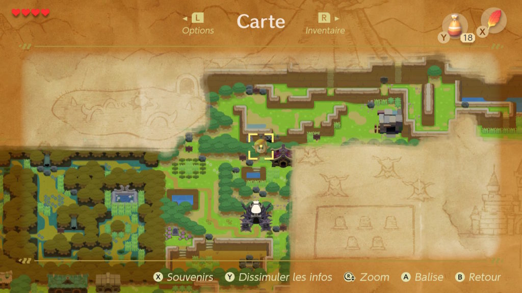 zelda link awakening soluce solution marais anemones guide