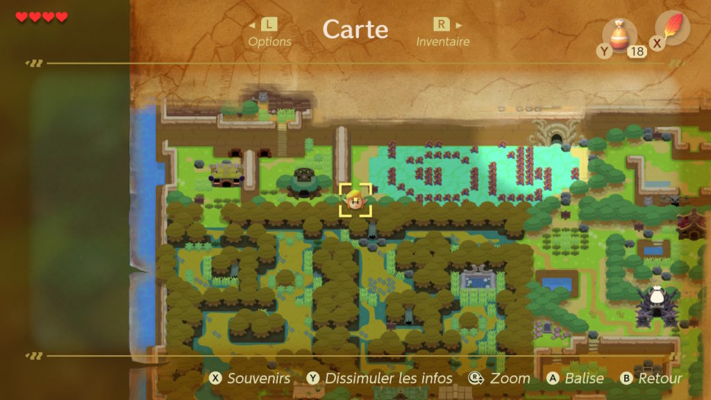 zelda link awakening soluce solution marais anemones guide