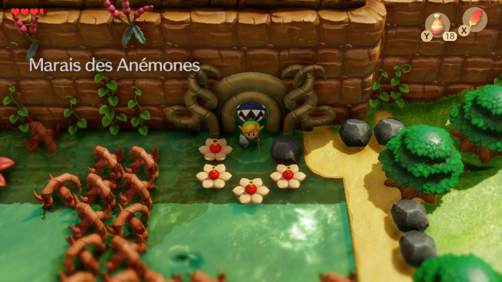 zelda link awakening soluce solution marais anemones guide