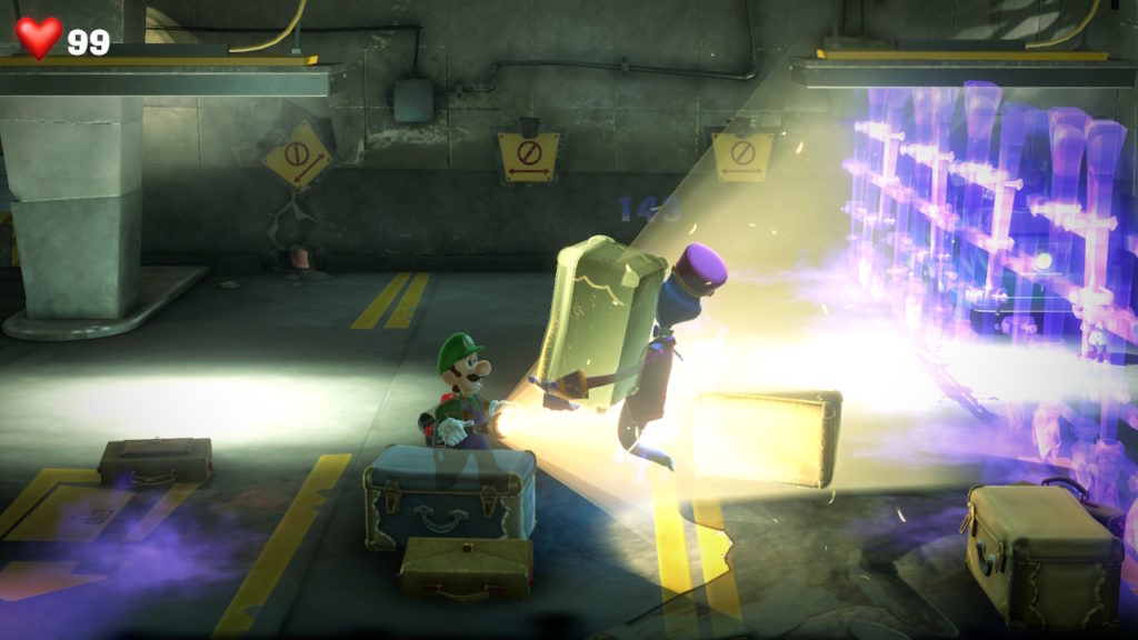 luigi mansion 3 soluce solution etage 1 5 sous sol garage cle