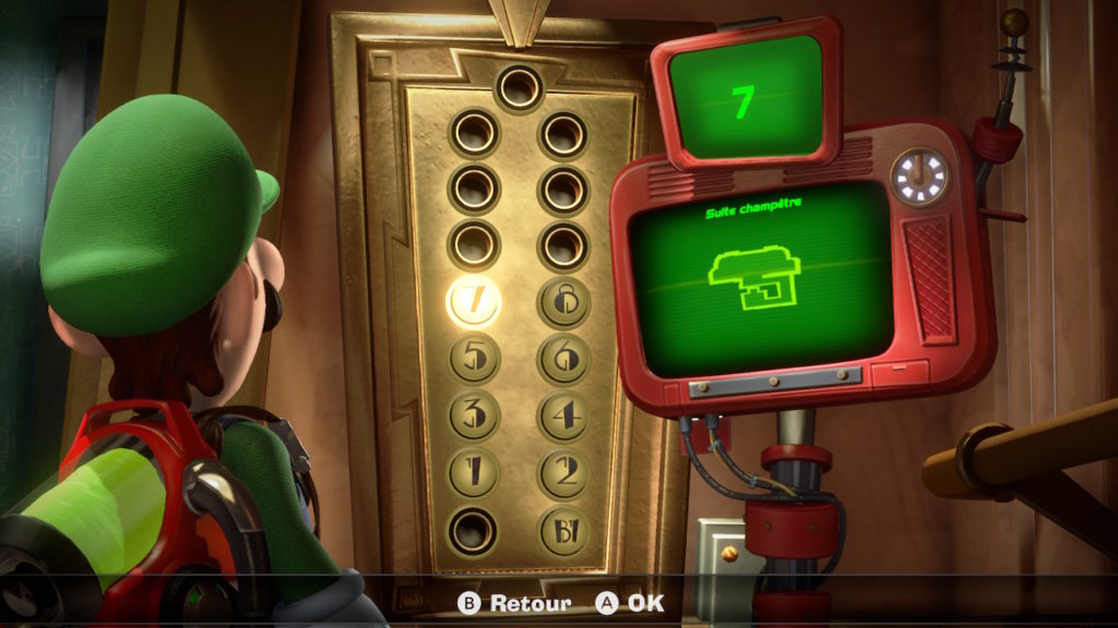 luigi mansion 3 studio cinema enigme 8 etage tele soluce solution guide