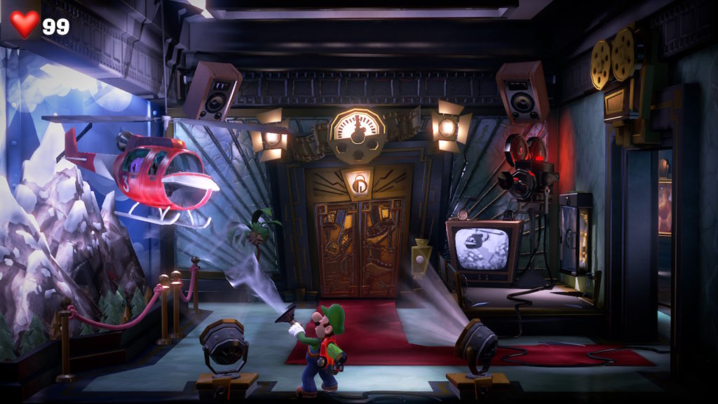 luigi mansion 3 studio cinema enigme 8 etage tele soluce solution guide