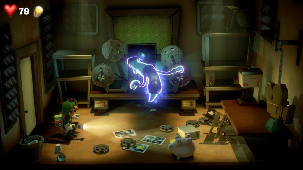 luigi mansion 3 studio cinema enigme 8 etage tele soluce solution guide