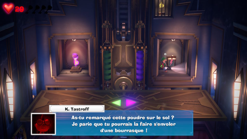 luigi's mansion 3 switch fr soluce solution suite maitresse enigme ambre brusquade