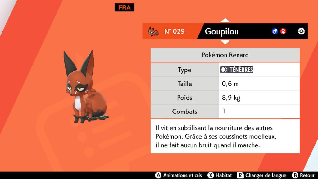 solution cheminement route 2 pokemon epee bouclier goupilou emplacement