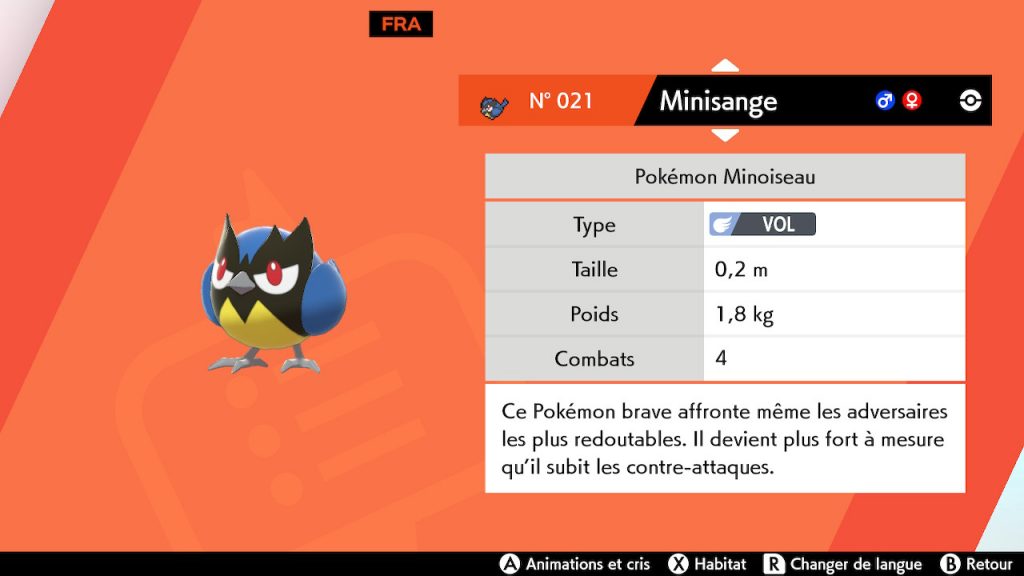 solution cheminement route 1 pokemon epee bouclier, minisange emplacement