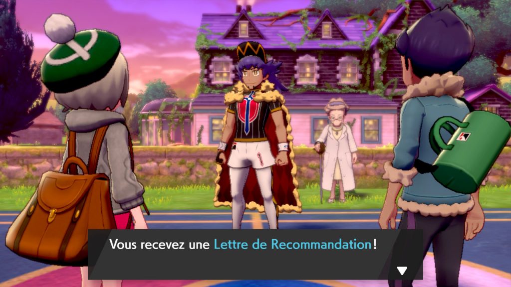 solution cheminement la maison de la professeure pokemon épée bouclier, lettre de recommandation