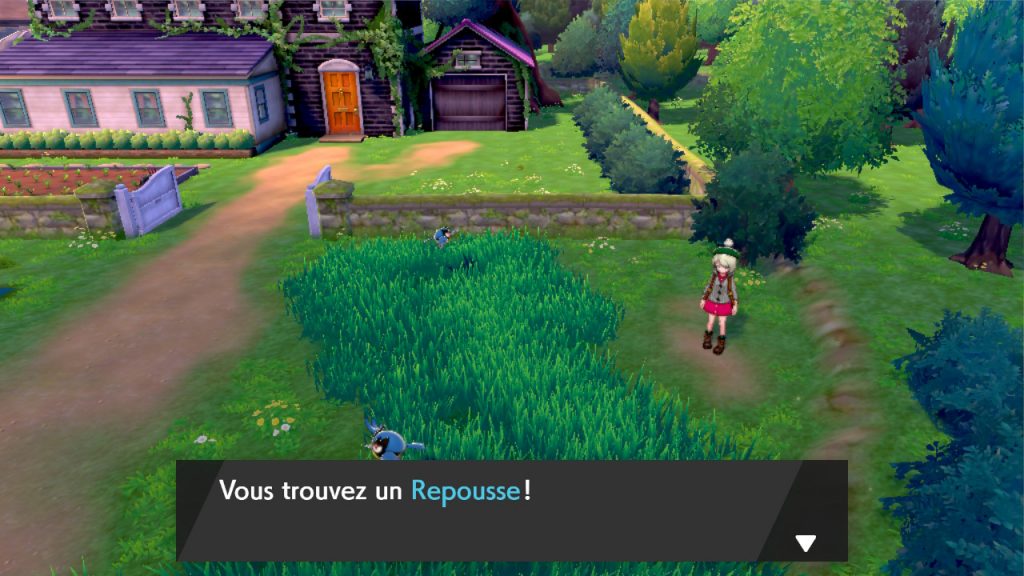 solution cheminement la maison de la professeure carte map pokemon épée bouclier objet repousse