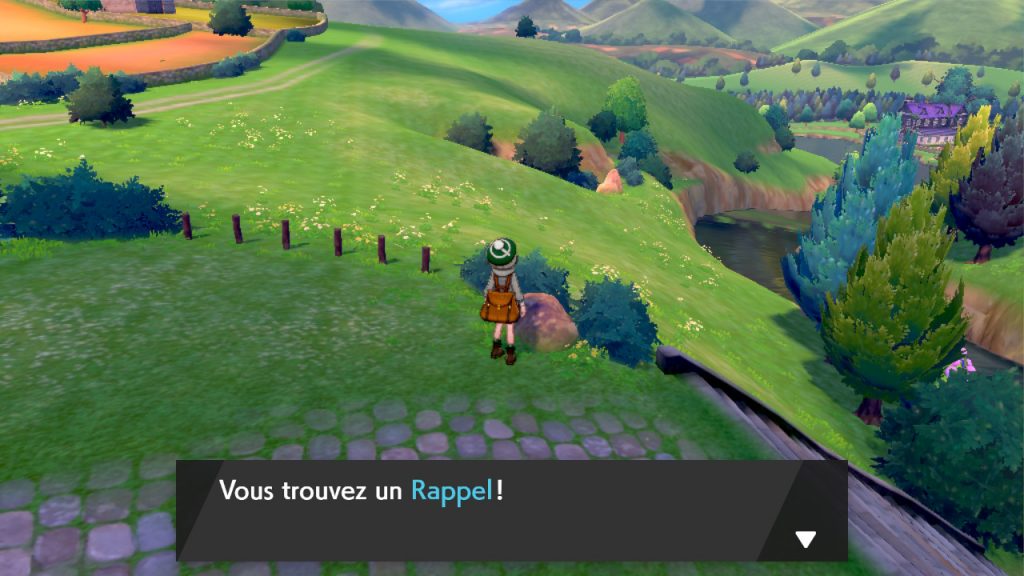 solution cheminement la maison de la professeure carte map pokemon épée bouclier objet rappel