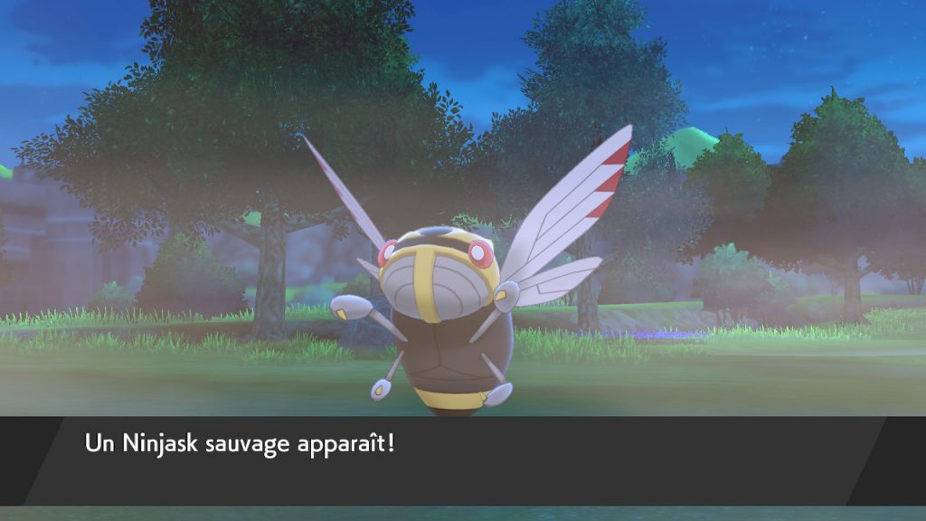 Solution pokémon épée et bouclier lac coupenotte est Ninjask emplacement