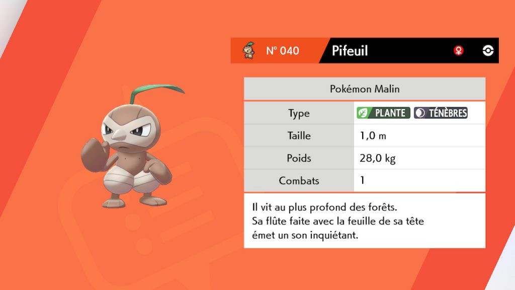 Solution pokémon épée et bouclier lac coupenotte est Pifeuil emplacement