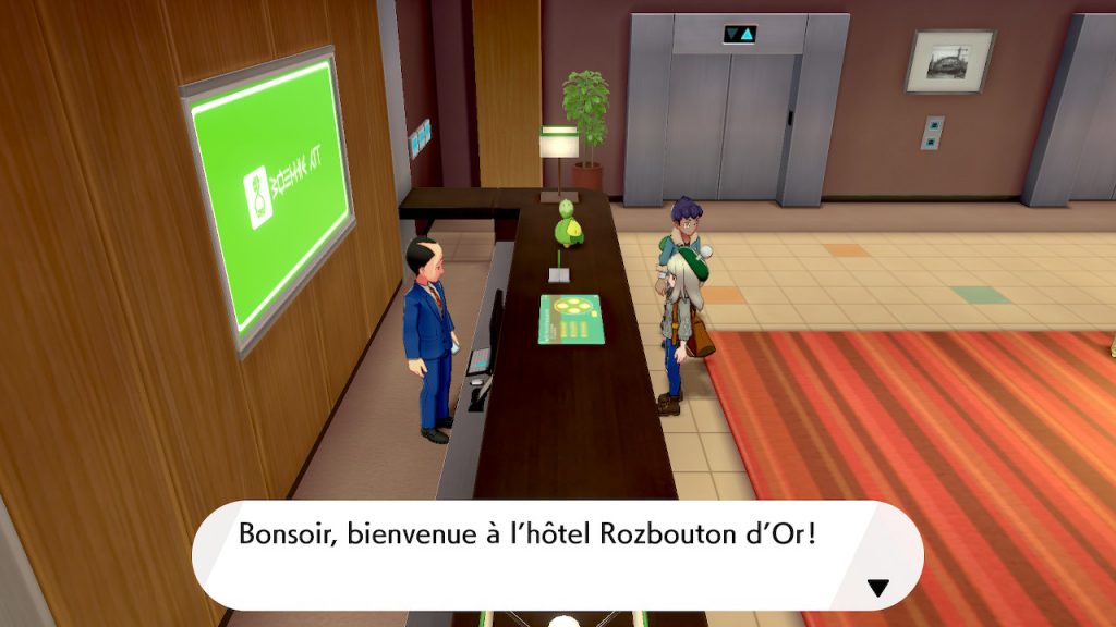 Solution pokemon épée et bouclier ville de motorby emplacement hôtel rozbouton d'or