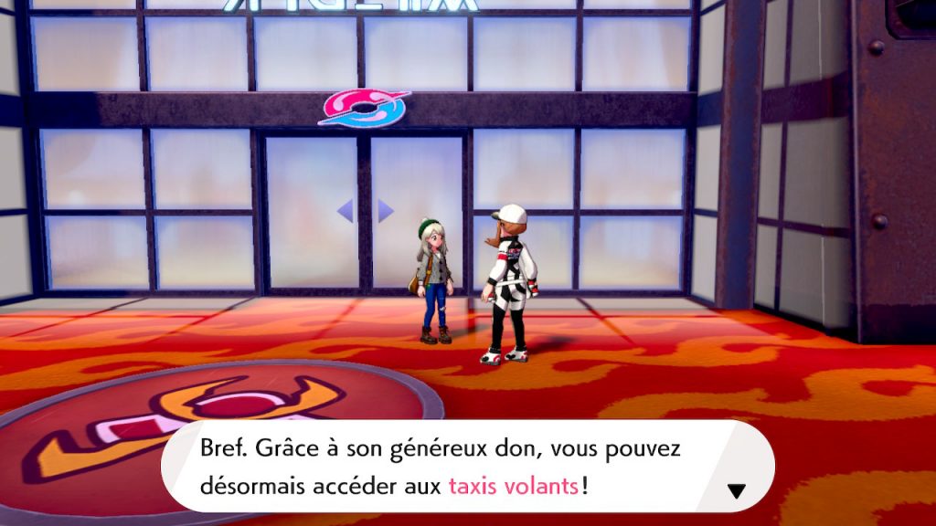 Solution pokemon épée et bouclier ville de motorby emplacement taxi volant