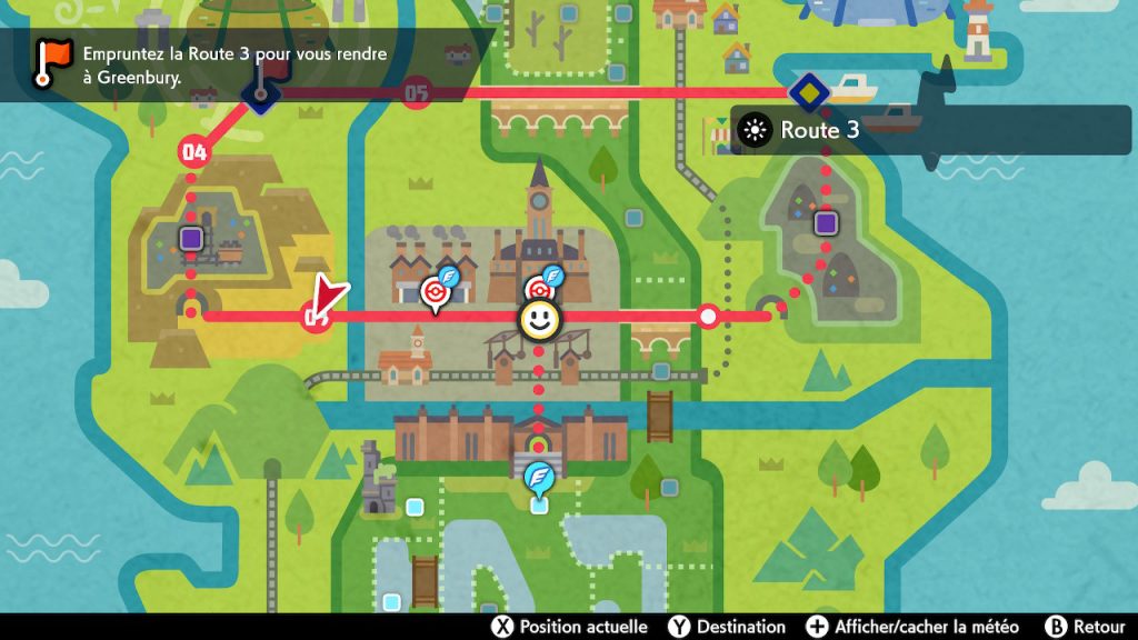 Solution pokemon épée et bouclier ville de motorby emplacement route 3