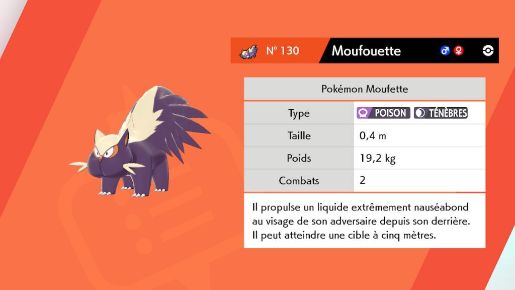 Solution pokémon épée et bouclier route 3 emplacement pokemon moufouette