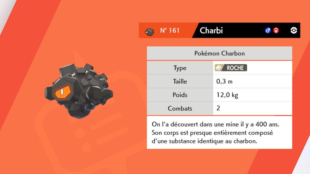 Solution pokémon épée et bouclier route 3 emplacement pokemon charbi