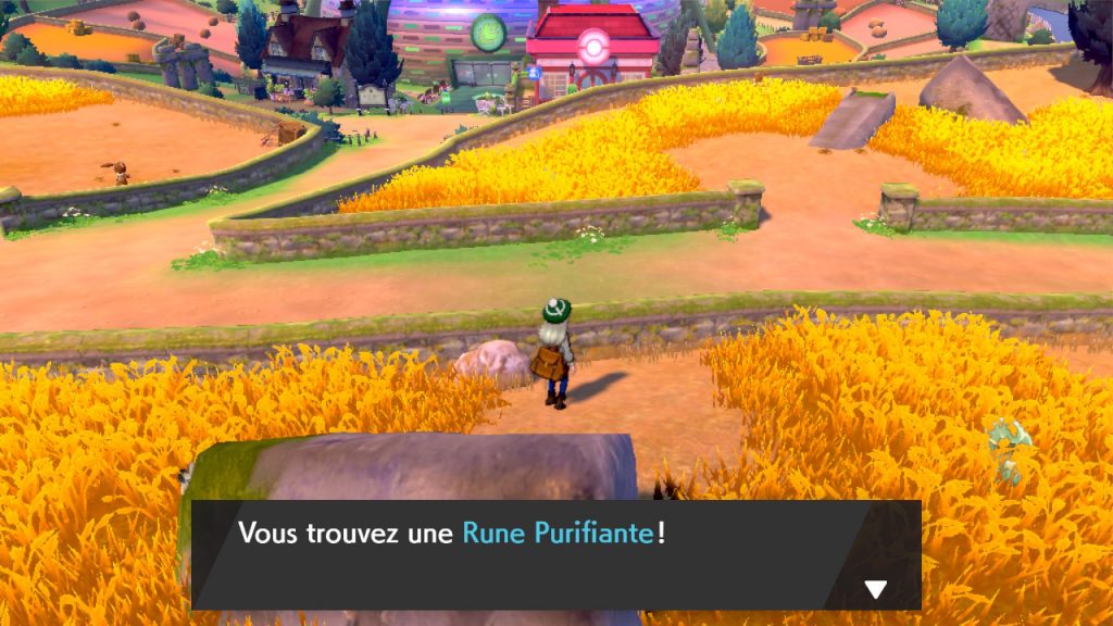 soluce, route 4 pokemon épée et bouclier, solution emplacement pokemon et liste objets rune purifiante