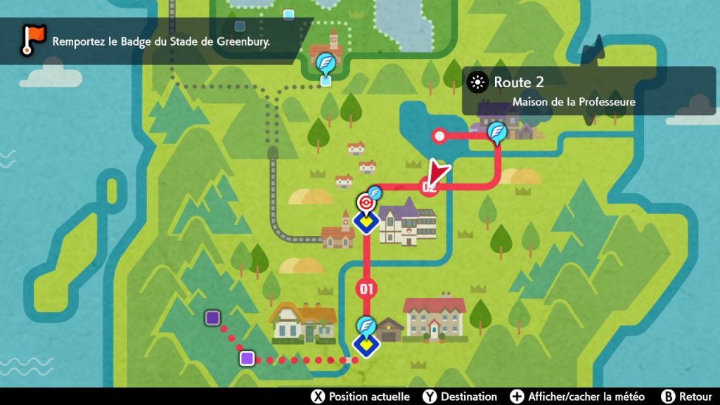 solution cheminement route 2 pokemon épée bouclier