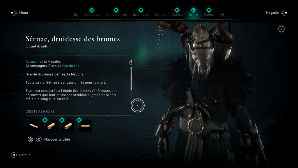 Assassin Creed Valhalla, la colère des druides, enfant du danu, soluce, guide, la maudite, sétnae druidesse des brumes, indice, emplacement location, carte, 