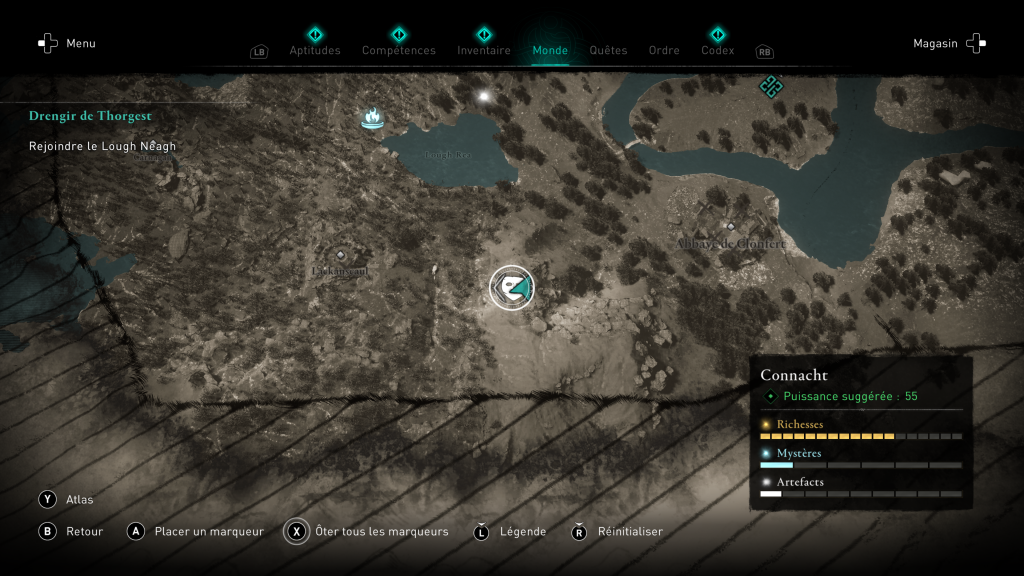 Assassin's creed valhalla, dlc, la colère des druides, emplacement des objets de Ui Neill, masque, artefact, localisation, soluce, guide, astuce, ubisoft, bouclier légendaire mythique, bouclier Cu Chulainn