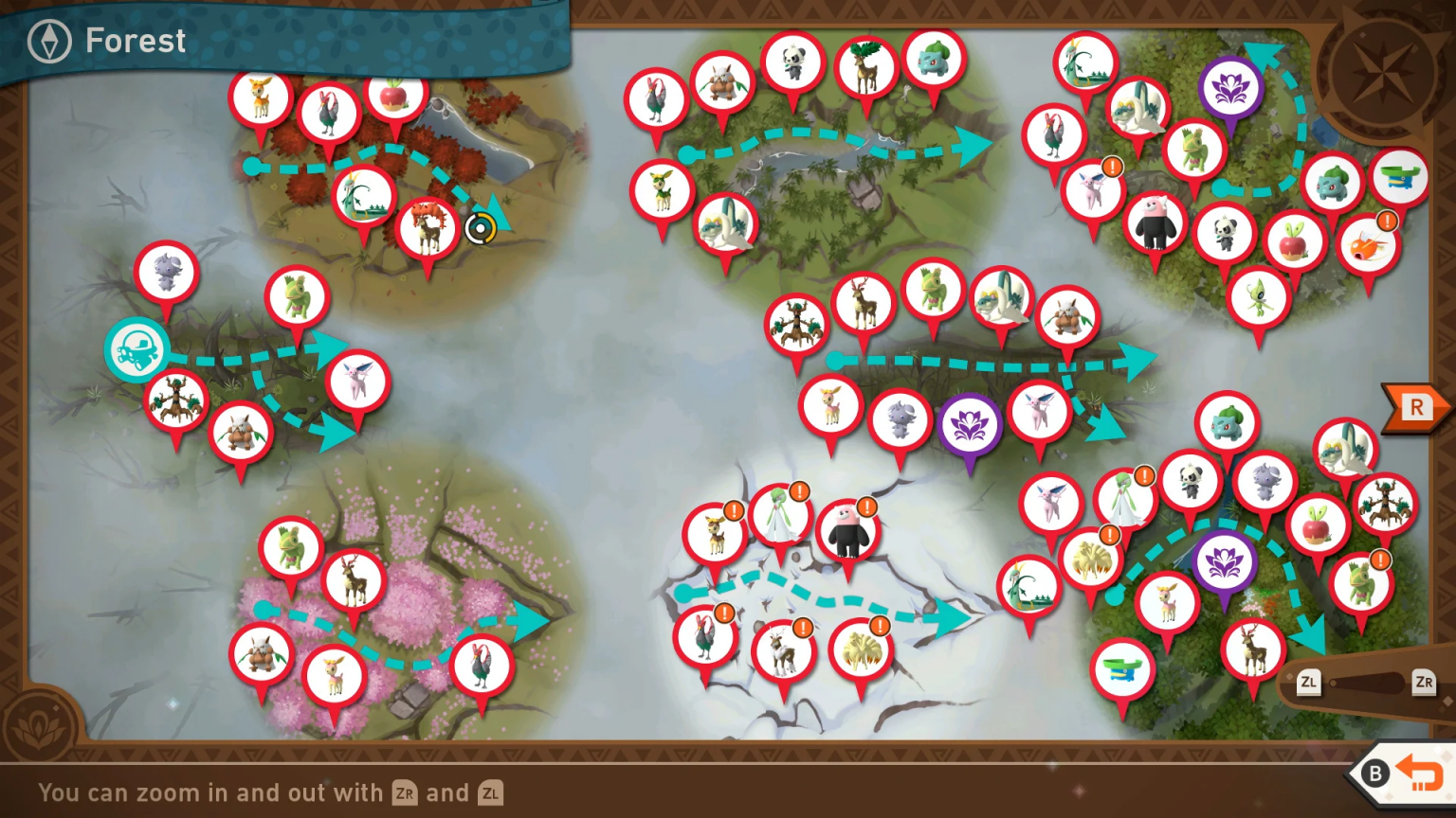 Soluce New Pokémon Snap : Où trouver tous les Pokémon