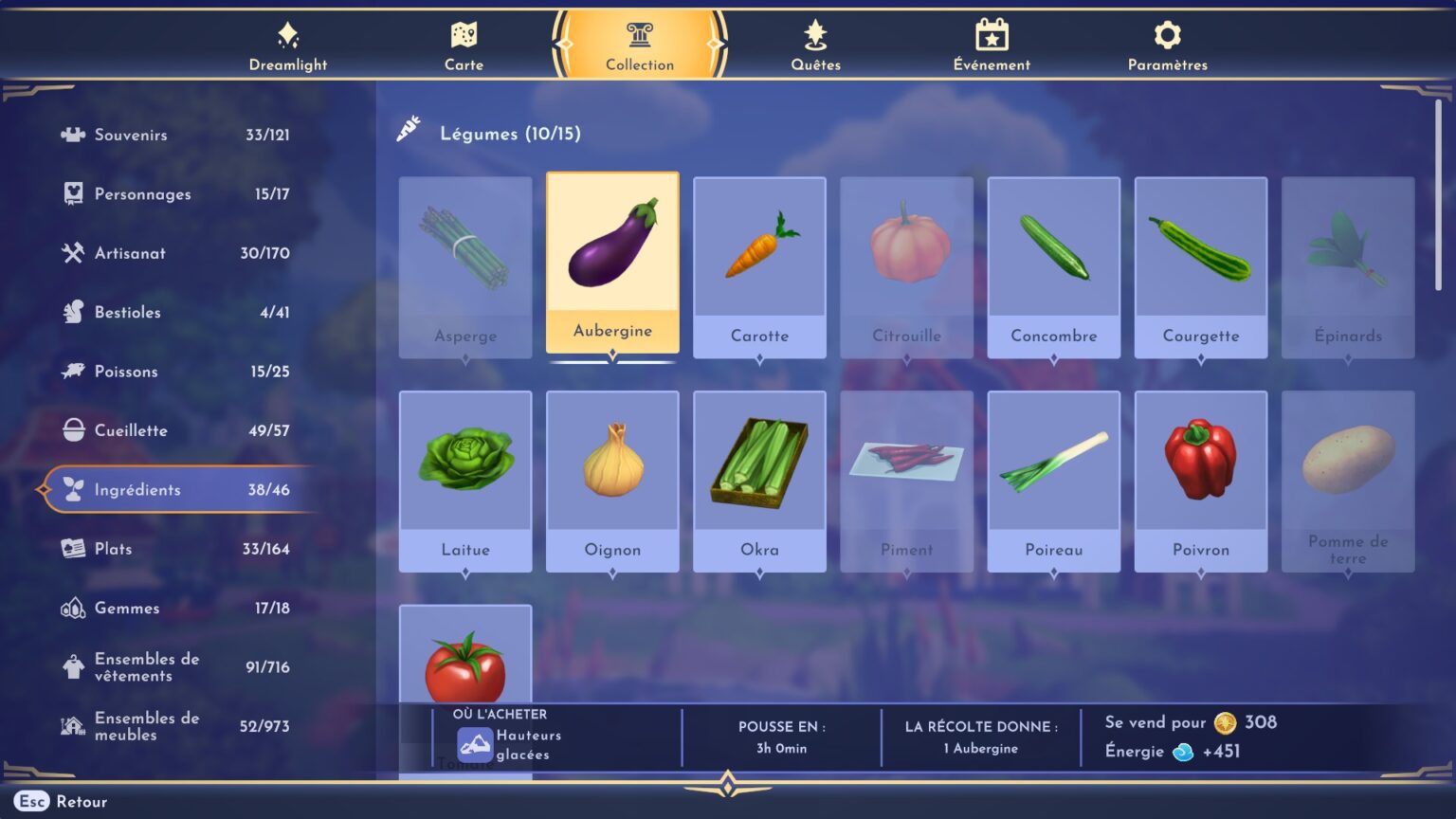 [Guide] Disney Dreamlight Valley : All ingredients location