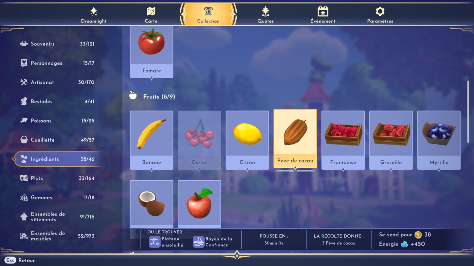 [Guide] Disney Dreamlight Valley : All ingredients location