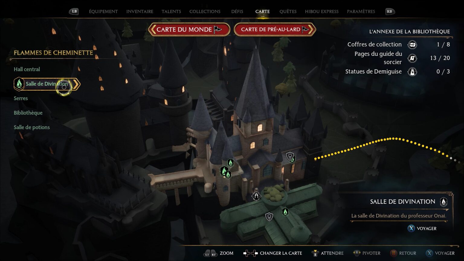 Lune de Demiguise Hogwarts Legacy Emplacements des Statues [FR]