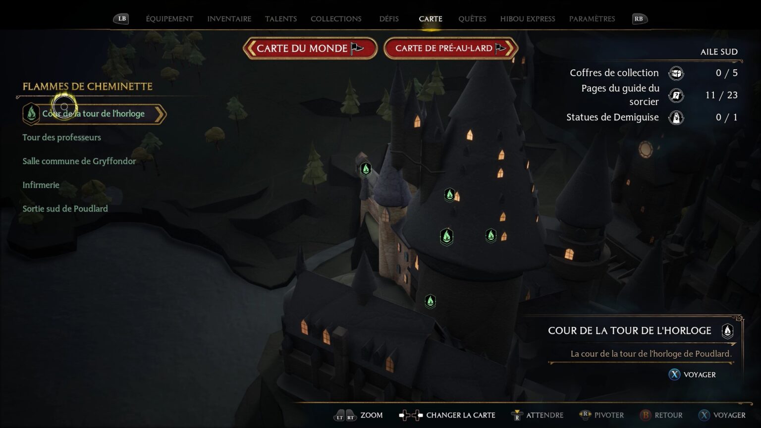 Lune de Demiguise Hogwarts Legacy Emplacements des Statues [FR]