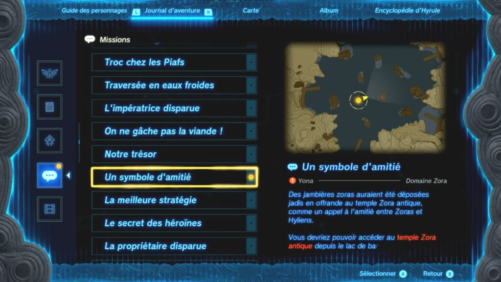 zelda tears of the kingdom, totk, astuce, guide, soluce, toutes les tenues, nintendo siwtch oled, tenue armure zora