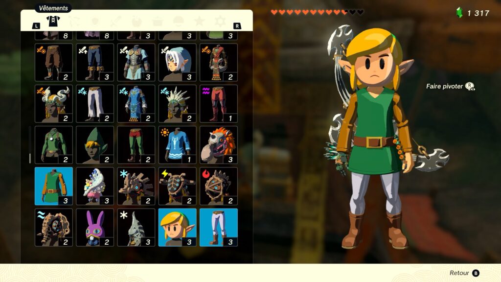 zelda tears of the kingdom, totk, astuce, guide, soluce, toutes les tenues, nintendo siwtch oled, tenue de rêve awakening