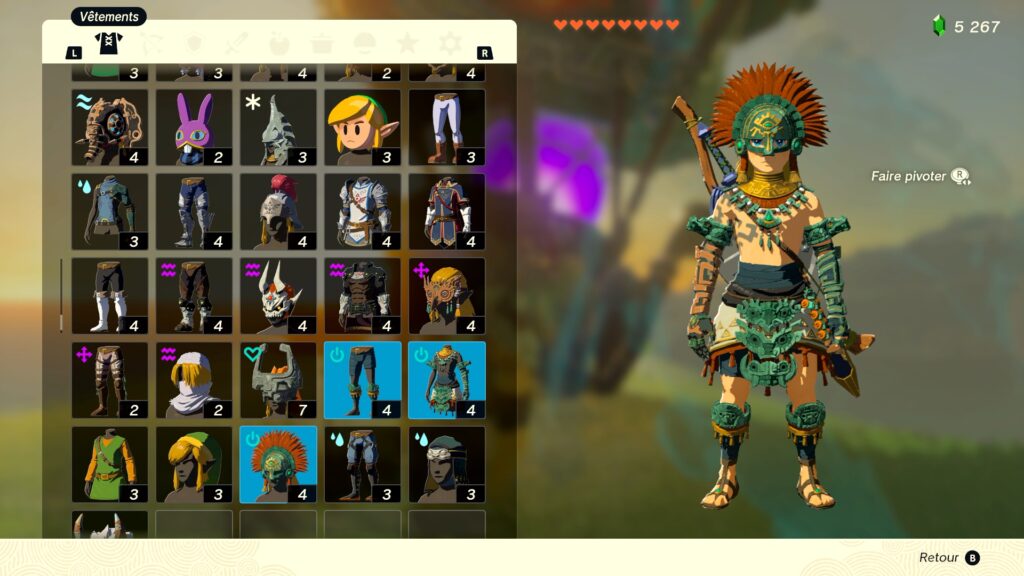 zelda tears of the kingdom, totk, astuce, guide, soluce, toutes les tenues, nintendo siwtch oled, tenue de sonium