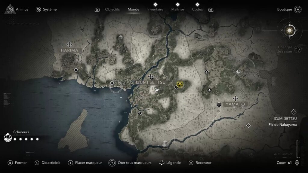 assassin's creed shadows kuji kiri emplacement guide soluce fr naoe quete pc xbox ps5 jeu