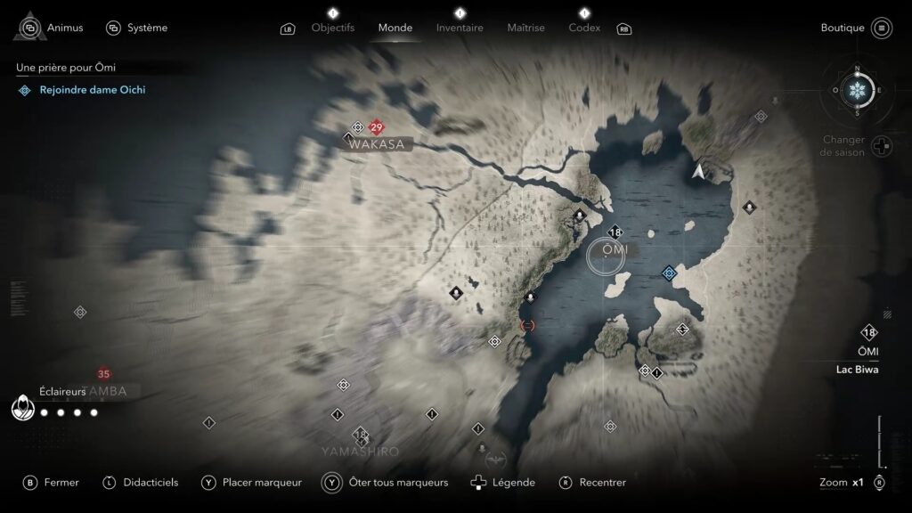 Assassin's creed shadows quete principale soluce guide priere omi xbox pc ps5 astuce jeu ubisoft