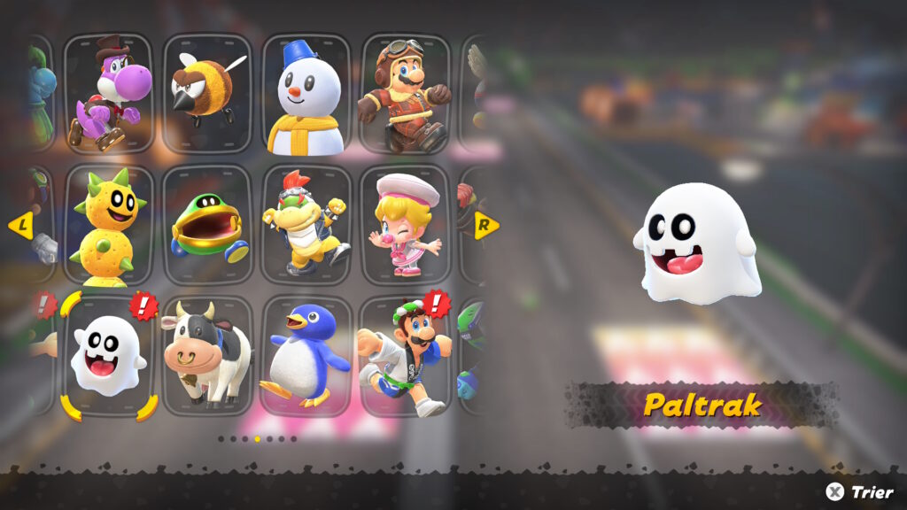 comment debloquer personnage costume mario kart world switch 2 nintendo soluce guide fr