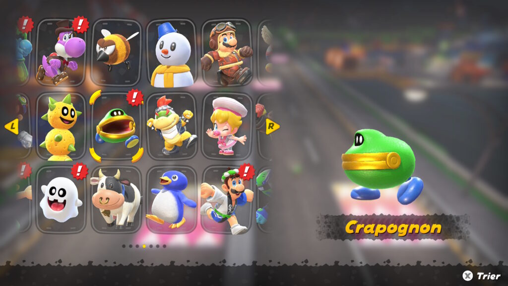 comment debloquer personnage costume mario kart world switch 2 nintendo soluce guide fr