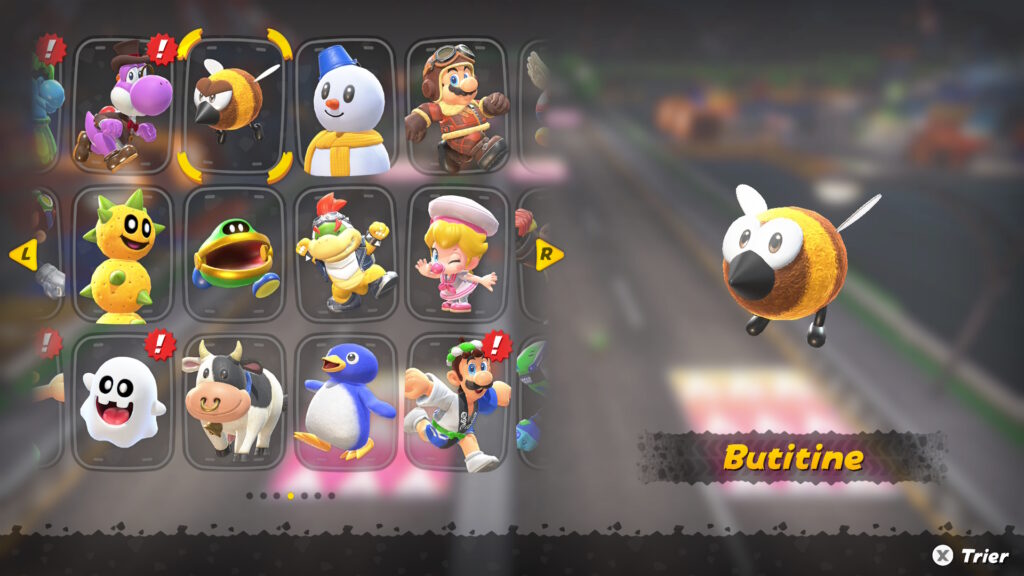 comment debloquer personnage costume mario kart world switch 2 nintendo soluce guide fr